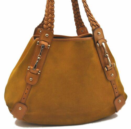 Authentic GUCCI Shoulder Hand Bag Suede Leather Yellow: This item qualifies for FREE DOMESTIC SHIPPING to customers in the USA Brand: GUCCI Style: Shoulder Bag Country/Region of Manufacture: Italy Type: Shoulder Bag Serial Number: 137261000926 Department: 