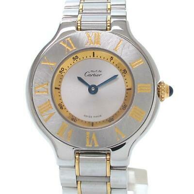 Authentic Cartier Mast 21SM 28mm W10073R6 Ladies Watch: This item qualifies for FREE DOMESTIC SHIPPING to customers in the USA Detailed information Brand: Cartier Product type clock Rank A Model: W10073R6 Size 28mm Warranty None box None Material SS Sta