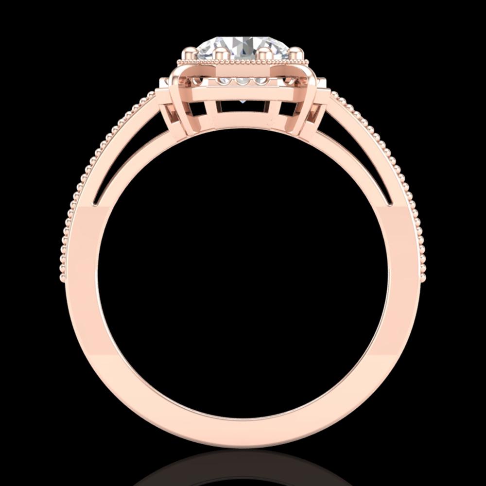 1 ctw VS/SI Diamond Solitaire Art Deco Ring 18k Rose: This item qualifies for FREE DOMESTIC SHIPPING to customers in the USA 1 ctw VS/SI Diamond Solitaire Art Deco Ring 18k Rose Gold Designer Brand Luxury Jewelrymade in the USA Suggested Retail Price: $2