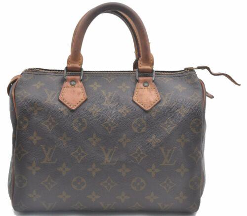 Authentic Louis Vuitton Monogram Speedy 25 Hand Bag: This item qualifies for FREE DOMESTIC SHIPPING to customers in the USA Brand: Louis Vuitton Style: Hand Bag Country/Region of Manufacture: France Type: Hand Bag Serial Number: 854 Department: Women Ba