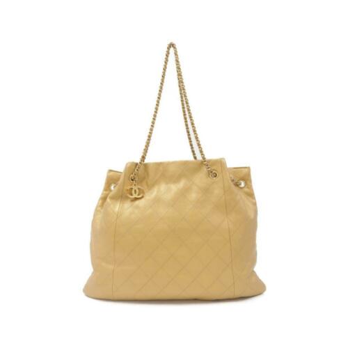 Authentic CHANEL Bag: This item qualifies for FREE DOMESTIC SHIPPING to customers in the USA Brand: Chanel Gender: Ladies Style: Shoulder Bag Size: W X H X Gusset (W) : 38Cm X 30Cm X 3Cm Shoulder : 55Cm Color: Gold Gold Pa