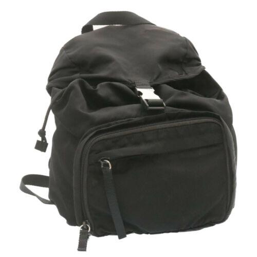 Authentic PRADA Nylon Backpack Black: This item qualifies for FREE DOMESTIC SHIPPING to customers in the USA Brand: PRADA Size: W23 x H23 x D15cm(Approx) Color: Black Country/Region of Manufacture: Italy Material: Nylon Type: unknown Styl