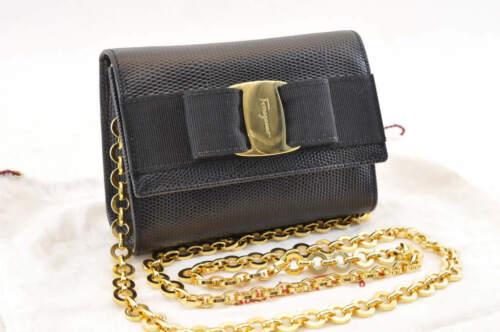 Authentic Salvatore Ferragamo Chain Shoulder Bag: This item qualifies for FREE DOMESTIC SHIPPING to customers in the USA Department: Women Brand: Salvatore Ferragamo Size: W14.5 x H10.5 x D6cm(Approx) Style: Shoulder Bag Country/Region of Manufacture