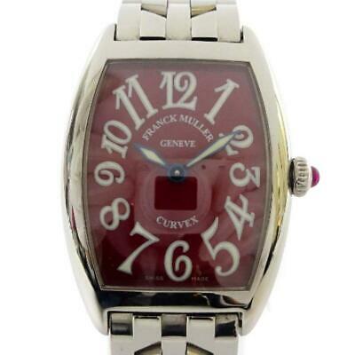 Authentic Franck Muller Tono Carbex Ladies Quartz Red: This item qualifies for FREE DOMESTIC SHIPPING to customers in the USA Brand: name FRANCK MULLER Product Name Tono Carbex Quartz Watch Target ladies Model: 1752QZ Color silver Material Stainless steel