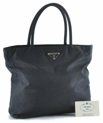 Authentic PRADA Nylon Tote Bag Black: This item qualifies for FREE DOMESTIC SHIPPING to customers in the USA Brand: PRADA Style: Tote Bag Country/Region of Manufacture: Italy Type: Tote Bag Bag Length: 11.6inches (29.5cm) Department: Wome
