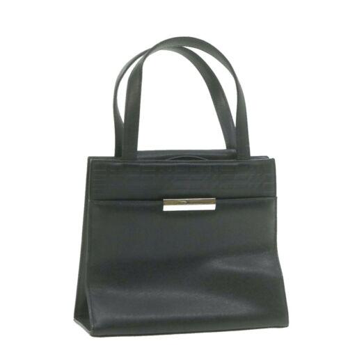 Authentic BURBERRY Leather Hand Bag Black: This item qualifies for FREE DOMESTIC SHIPPING to customers in the USA Brand: BURBERRY Size: W31 x H33 x D0cm(Approx) Color: Black Type: Hand Bag Material: Leather Department: Woman Style: Hand Bag UP