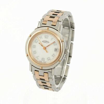 Authentic Hermes Clipper Nacre CL4.221 Quartz Shell: This item qualifies for FREE DOMESTIC SHIPPING to customers in the USA Product name Hermes Clipper Nacre Model: CL4.221 Movement quartz Size Arm circumference up to about 15 cm adjustable Case diamete