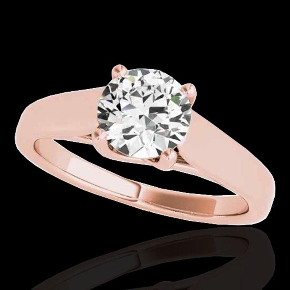 1 ctw Certified Diamond Solitaire Ring 10k Rose Gold: This item qualifies for FREE DOMESTIC SHIPPING to customers in the USA 1 ctw Certified Diamond Solitaire Ring 10k Rose Gold Designer Brand Luxury Jewelrymade in the USA Suggested Retail Price: $13400 