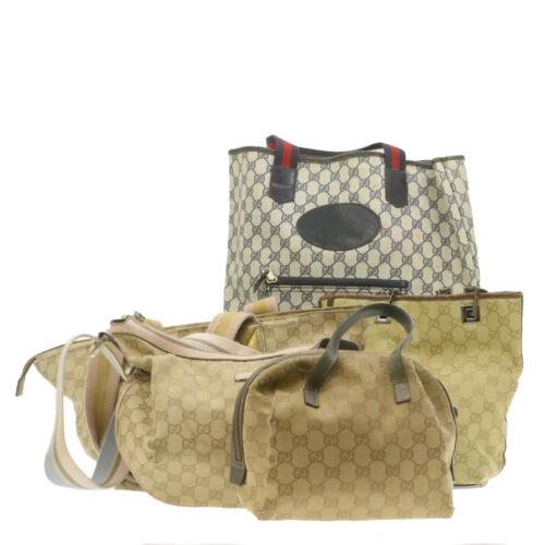 Authentic GUCCI Sherry Line GG Canvas Shoulder Hand Bag: This item qualifies for FREE DOMESTIC SHIPPING to customers in the USA Brand: GUCCI Country/Region of Manufacture: Italy Color: Beige / Navy Type: unknown Material: Canvas / PVC Leather Department: Wo