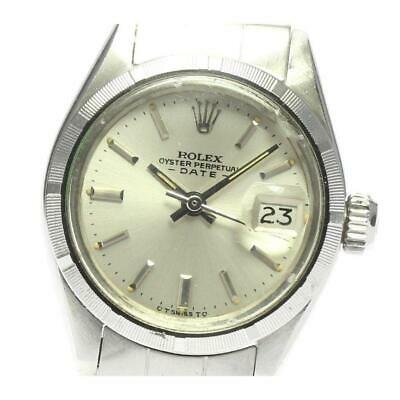 Authentic Rolex Oyster Perpetual Date 6919 cal.2030: This item qualifies for FREE DOMESTIC SHIPPING to customers in the USA Product information Target: Ladies Material: SS x SS Dial color: Silver Movement: Automatic winding Ref.No: 6919 Serial: 3900 Fun