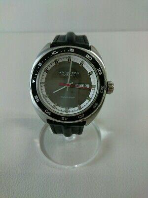 Authentic HAMILTON H354150 Pan-Europ Automatic Analog: This item qualifies for FREE DOMESTIC SHIPPING to customers in the USA Brand: HAMILTON Color silver Actual size Watch: Case length: 4.1 / Case width: 4.1 / Dial length: 2.9 / Dial width: 2.9 / Bandwid