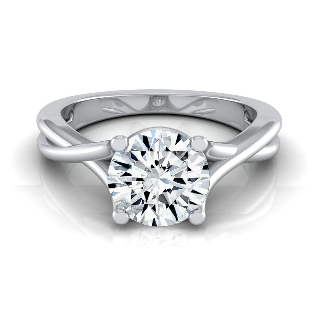 1ct Round Diamond Solitaire Engagement Ring With: This item qualifies for FREE DOMESTIC SHIPPING to customers in the USA Understated Elegance, This Igi-certified 14k White Gold Diamond Engagement Ring Features A 1-carat Round Brilliant Diamond (h-i C