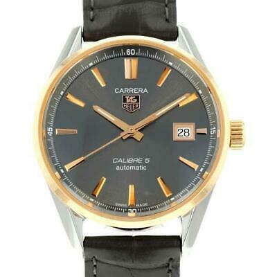 Authentic TAG Heuer Carrera Calibre 5 K18PG Pink Gold: This item qualifies for FREE DOMESTIC SHIPPING to customers in the USA TAG Heuer Carrera Calibre 5 K18PG Pink Gold WAR215E.FC6336 Men's Watch Brand: TAG Heuer Condition: Bezel Tail lock / Fine thread 