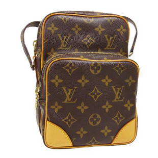 Authentic LOUIS VUITTON AMAZON SHOULDER BAG MONOGRAM: This item qualifies for FREE DOMESTIC SHIPPING to customers in the USA Size: Medium Features: Adjustable Strap Pockets Accents: Logo Color: Brown Model: Monogram Year Manufactured: 2000-2009