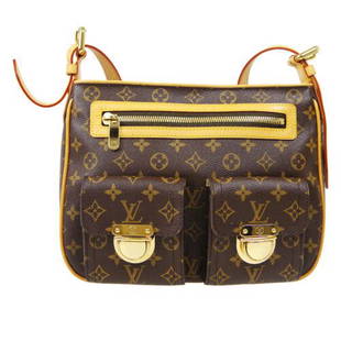 Authentic LOUIS VUITTON HUDSON GM CROSS BODY SHOULDER: This item qualifies for FREE DOMESTIC SHIPPING to customers in the USA Size: Medium Features: Adjustable Strap Pockets Accents: Logo Color: Brown Model: Monogram Year Manufactured: 2000-2009