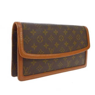 Authentic LOUIS VUITTON POCHETTE DAMME GM CLUTCH: This item qualifies for FREE DOMESTIC SHIPPING to customers in the USA Size: Medium Features: Inner Pockets Accents: Logo Color: Brown Model: POCHETTE DAMME GM Year Manufactured: 1980-1989