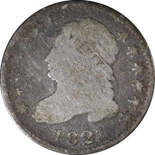 Authentic 1821 Bust Dime Large Date Great Deals From: This item qualifies for FREE DOMESTIC SHIPPING to customers in the USA Certification: Uncertified Composition: Silver Circulated/Uncirculated: Circulated Year: 1821 The MYNT Auctions Guarantee: