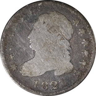 Authentic 1821 Bust Dime Large Date Great Deals From: This item qualifies for FREE DOMESTIC SHIPPING to customers in the USA Certification: Uncertified Composition: Silver Circulated/Uncirculated: Circulated Year: 1821 The MYNT Auctions Guarantee: