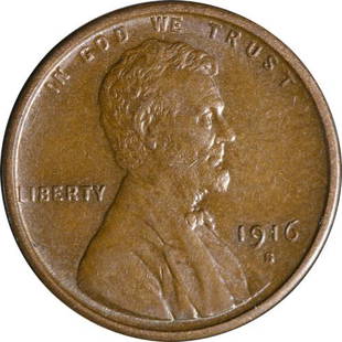 Authentic 1916-S Lincoln Cent Great Deals From The: This item qualifies for FREE DOMESTIC SHIPPING to customers in the USA Circulated/Uncirculated: Circulated Mint Location: San Francisco Composition: Copper Year: 1916 Certification: Uncertified 