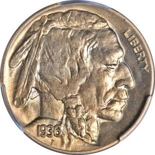 Authentic 1936-D Buffalo Nickel PCGS MS64 Superb Eye: This item qualifies for FREE DOMESTIC SHIPPING to customers in the USA Certification: Pcgs Composition: Nickel Circulated/Uncirculated: Uncirculated Certification Number: 3978.64/42137182 Grade: