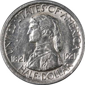 Authentic 1921 Missouri Commem Half Dollar Nice BU Nice