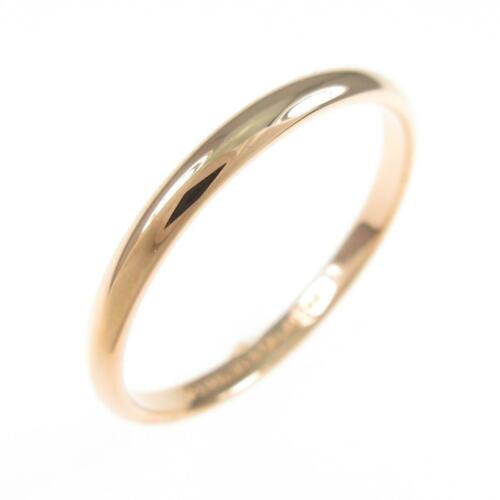 Authentic TIFFANY Classic band Ring: This item qualifies for FREE DOMESTIC SHIPPING to customers in the USA Brand: Tiffany Size: 16.0 (Jpn Size) Material: 750Pg Actualsize: Width : 2.0Mm Gender: Mens The BIDHAUS Guarantee: Photos descrip