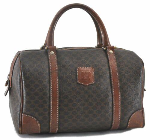 Authentic CELINE Macadam Pattern Hand Bag PVC Leather: This item qualifies for FREE DOMESTIC SHIPPING to customers in the USA Brand: CELINE Style: Hand Bag Country/Region of Manufacture: Italy Type: Hand Bag Serial Number: M07 Department: Women Bag Length