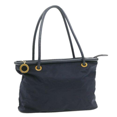 Authentic CELINE Ring Tote Bag Nylon Navy: This item qualifies for FREE DOMESTIC SHIPPING to customers in the USA Size: W38 x H28 x D10cm / Shoulder Drop 24-cm(Approx) Material: Nylon Department: Women Color: Navy Style: Tote Bag Brand: CELINE