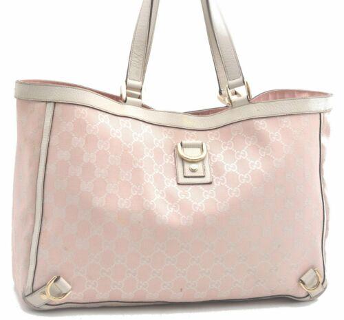 Authentic GUCCI Abbey Tote Bag GG Canvas Leather 141472: This item qualifies for FREE DOMESTIC SHIPPING to customers in the USA Brand: GUCCI Style: Tote Bag Country/Region of Manufacture: Italy Type: Tote Bag Serial Number: 141472001013 Department: Women Ba
