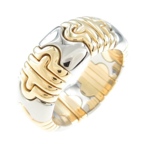 Authentic Bvlgari Parentesi ring: This item qualifies for FREE DOMESTIC SHIPPING to customers in the USA Brand: Bvlgari Size: 19.0 (Jpn Size) Material: 750Yg/St Actualsize: Width:9.6Mm Gender: Ladies The MYNT Guarantee: Photos descrip