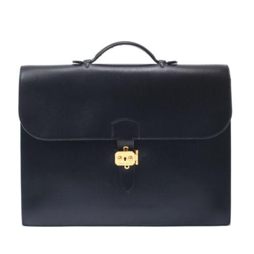 Authentic HERMES Sac Adepesh 38 Briefcase black bags: This item qualifies for FREE DOMESTIC SHIPPING to customers in the USA Brand: HERMES Bag Height: 29cm Style: bags Bag Length: 38cm Material: BOXCalfskin Department: mens Color: Black Type: Business ba