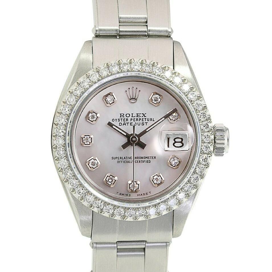 Authentic Rolex Datejust 26mm Oyster Band: This item qualifies for FREE DOMESTIC SHIPPING to customers in the USA Details Brand: Rolex Condition: Pre-owned Excellent Model: Datejust Specifications Case Diameter: 26mm Case Material: Stai