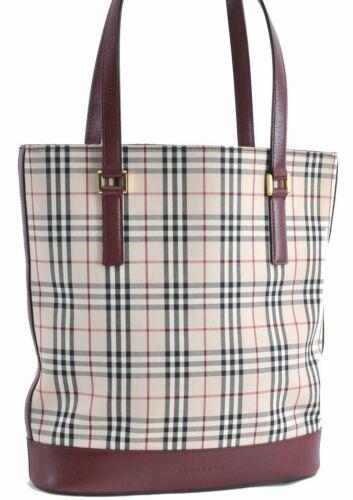 Authentic Burberry Nova Check Canvas Shoulder Tote Bag: This item qualifies for FREE DOMESTIC SHIPPING to customers in the USA Brand: Burberry Type: Tote Bag Bag Length: 11Inches (28Cm) Department: Women Bag Height: 12.2Inches (31Cm) Material: Canvas Bag D