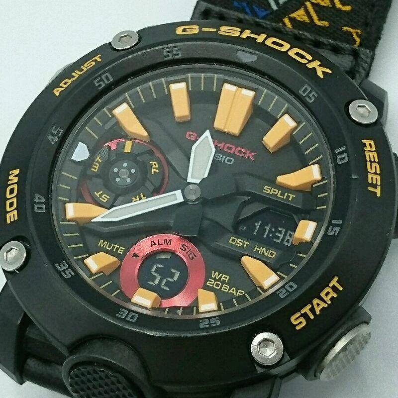 Authentic CASIO G-SHOCK GA-2000 watch: Brand: Casio Wrist Size: 14cm - 22cm / 5.51'' - 8.66'' Accessories: Replacement band Condition: Used (good) Line: G-Shock Color: Black Damage Ranking: Overall ,Traces of use ,- ,Overall ,Scuff ,- ,Ove