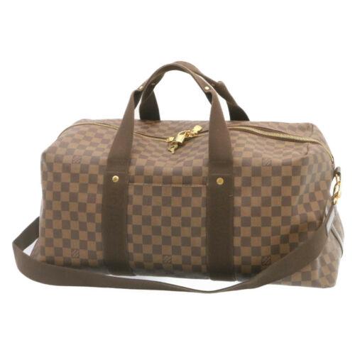 Authentic LOUIS VITTON Monogram Damier Ebene Weekender: This item qualifies for FREE DOMESTIC SHIPPING to customers in the USA Brand: Louis Vuitton Size: W55 X H27 X D27Cm / Shoulder Drop 20-75Cm(Approx) Color: Damier Type: Unknown Material: Damier Canvas
