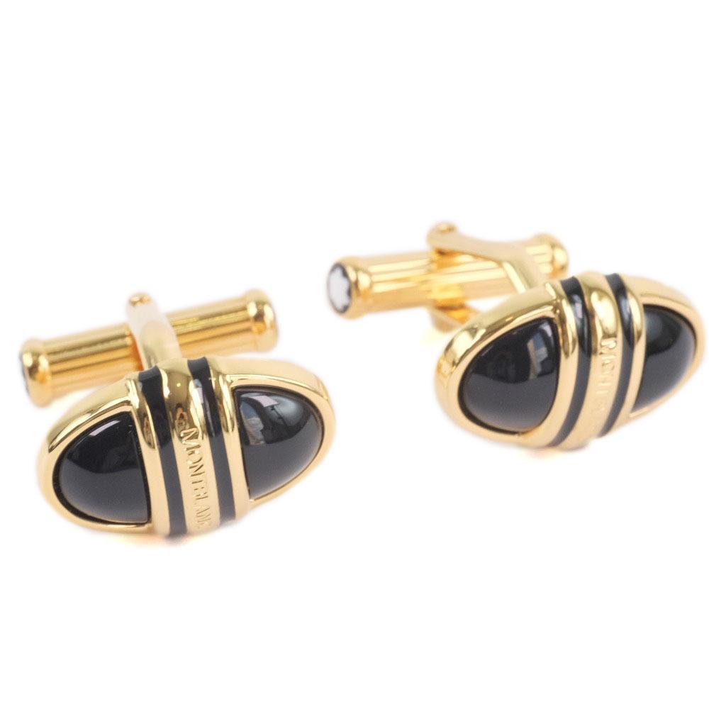 Authentic MONTBLANC GP Black Men's Cufflinks: Brand: Montblanc Type: Stud/button Gender: Men Accessories: Box Condition: Used (very good) Color: Black Weight: 13.9g / 0.49oz. The MYNT Guarantee: Photos descriptions and estimates were prepared wit