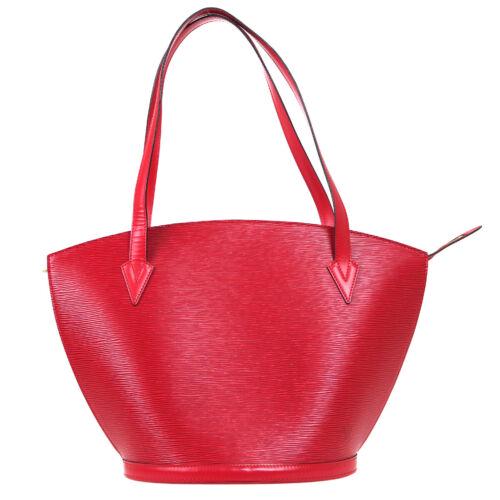 Authentic LOUIS VUITTON SAINT JACQUES SHOPPING HAND: This item qualifies for FREE DOMESTIC SHIPPING to customers in the USA Size: Medium Pattern: Epi Accents: Logo Features: Inner Pockets Model: Epi Color: Red Country/Region of Manufacture: France MPN: 