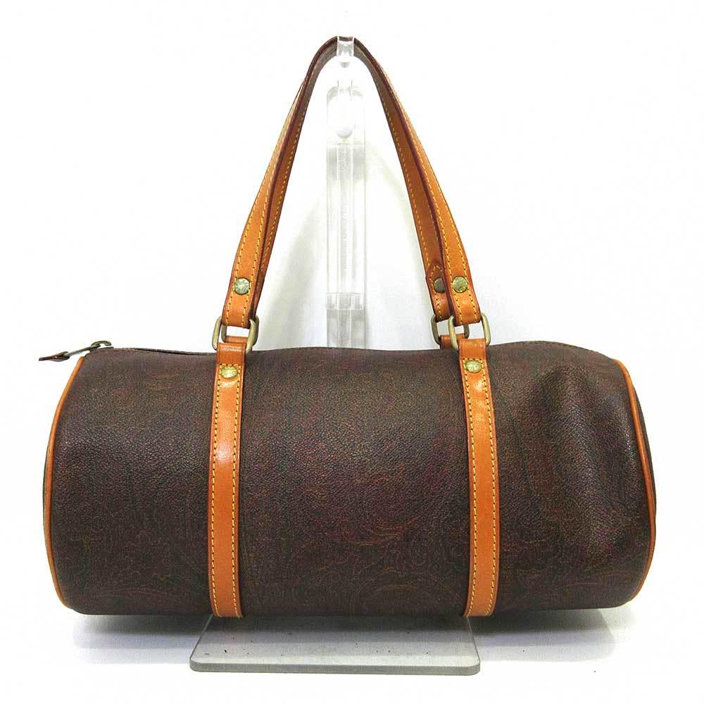 Authentic Etro Handbag Brown Paisley Pattern: Brand: Etro Type: Handbag Gender: Women Accessories: None Condition: Used (good) Material: Leather ,PVC Color: Brown Size (HxWxD): 14cm x 30cm x 14cm / 5.51'' x 11.81'' x 5.51'' Serial Number on Body:
