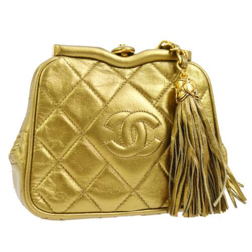 Authentic CHANEL Quilted CC Logos Fringe Bum Bag: This item qualifies for FREE DOMESTIC SHIPPING to customers in the USA Size: Small Closure: Clasp Accents: Fringe Brand: CHANEL Country/Region of Manufacture: Italy Bag Depth: 1.6 Department: Women Ba