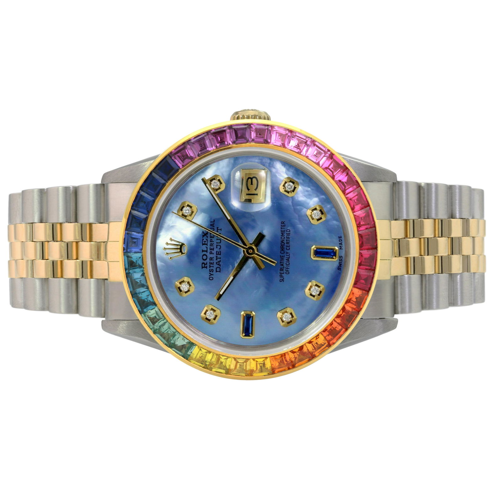 Authentic Rolex Datejust 36mm Jubilee: This item qualifies for FREE DOMESTIC SHIPPING to customers in the USA Details Brand: Rolex Condition: Pre-owned Excellent Model: Datejust Specifications Case Diameter: 36mm Case Material: Stai