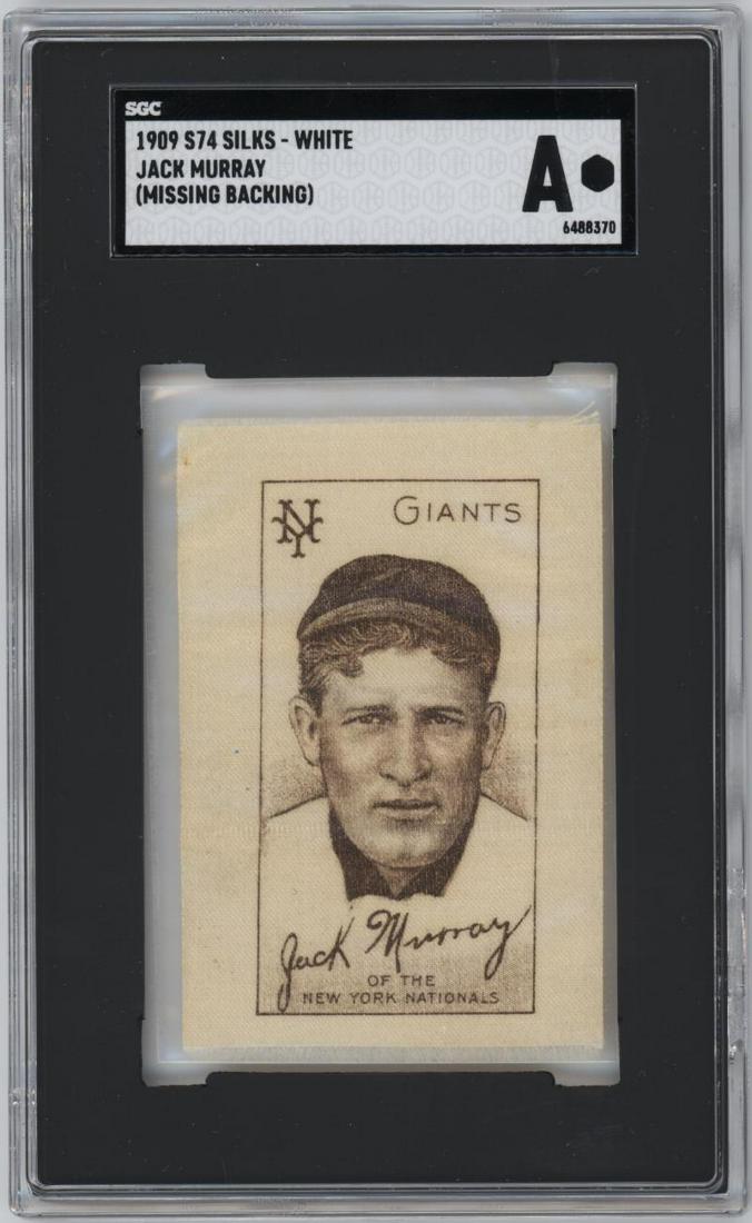 1909 Jack Murray S74 Silks White. SGC Authentic: This item qualifies for FREE DOMESTIC SHIPPING to customers in the USA 1909 Jack Murray S74 Silks White SGC Authentic Please See High Resolution Images The MYNT Guarantee: Photos descriptions and esti