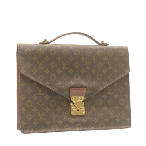 Authentic LOUIS VUITTON Monogram Porte Documents: This item qualifies for FREE DOMESTIC SHIPPING to customers in the USA Brand: Louis Vuitton Size: W38 X H28 X D6Cm(Approx) Color: Monogram Country/Region Of Manufacture: France Material: Monogram Canv