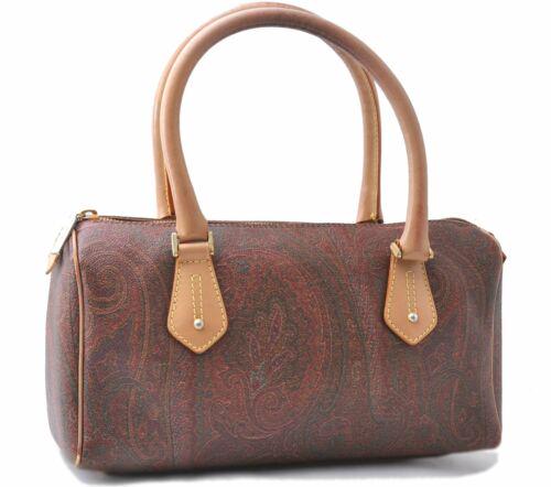 Authentic ETRO Paisley Hand Boston Bag PVC Leather: This item qualifies for FREE DOMESTIC SHIPPING to customers in the USA Brand: ETRO Style: Shoulder Bag Country/Region of Manufacture: Italy Type: Shoulder Bag Serial Number: 54599906020407 Department: