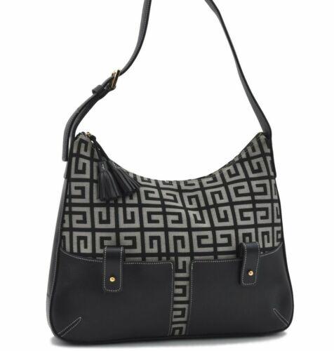 Authentic GIVENCHY Canvas Leather Shoulder Hand Bag: This item qualifies for FREE DOMESTIC SHIPPING to customers in the USA Brand: GIVENCHY Style: Hand Bag Country/Region of Manufacture: France Type: Hand Bag Bag Length: 12.2inches (31cm) Department: Wo