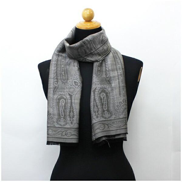 Authentic Etro Silk Rectangle Stole Scarf Gray Paisley: This item qualifies for FREE DOMESTIC SHIPPING to customers in the USA Brand: Etro Type: Stole Gender: Men,Women Condition: Used (good) Color: Gray Material: Silk ,25% ,Wool ,40% ,Acetate ,35% Size (L