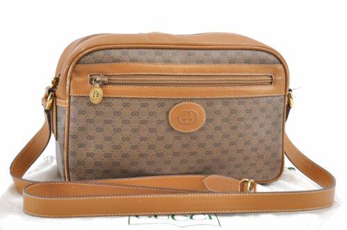 Authentic GUCCI Micro GG PVC Leather Shoulder Cross: This item qualifies for FREE DOMESTIC SHIPPING to customers in the USA Brand: GUCCI Country/Region of Manufacture: Italy Bag Length: 10inches (25.5cm) Bag Height: 6.5inches (16.5cm) Bag Depth: 2.8inch