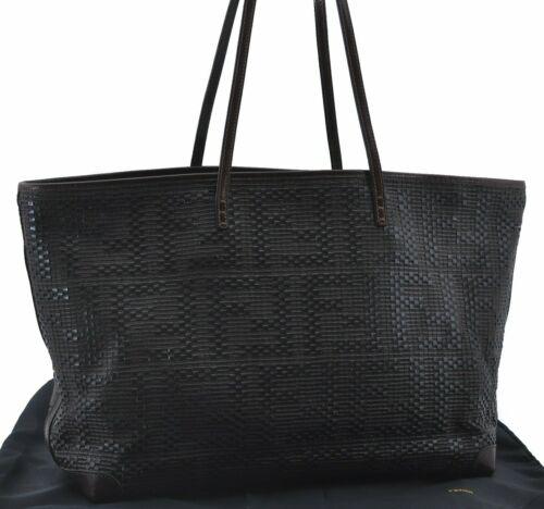 Authentic FENDI Shoulder Tote Bag Leather Brown: This item qualifies for FREE DOMESTIC SHIPPING to customers in the USA Brand: FENDI Style: Tote Bag Country/Region of Manufacture: Italy Type: Tote Bag Department: Women Bag Length: 26inches (48cm) Ma