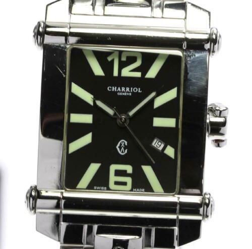 Authentic Charriol Columbus Date CCSTRX9 Quartz: This item qualifies for FREE DOMESTIC SHIPPING to customers in the USA Brand: Charriol Type: Wristwatch Department: Mens The Mynt Auctions Guarantee: Photos descriptions and estimates were prepared wi