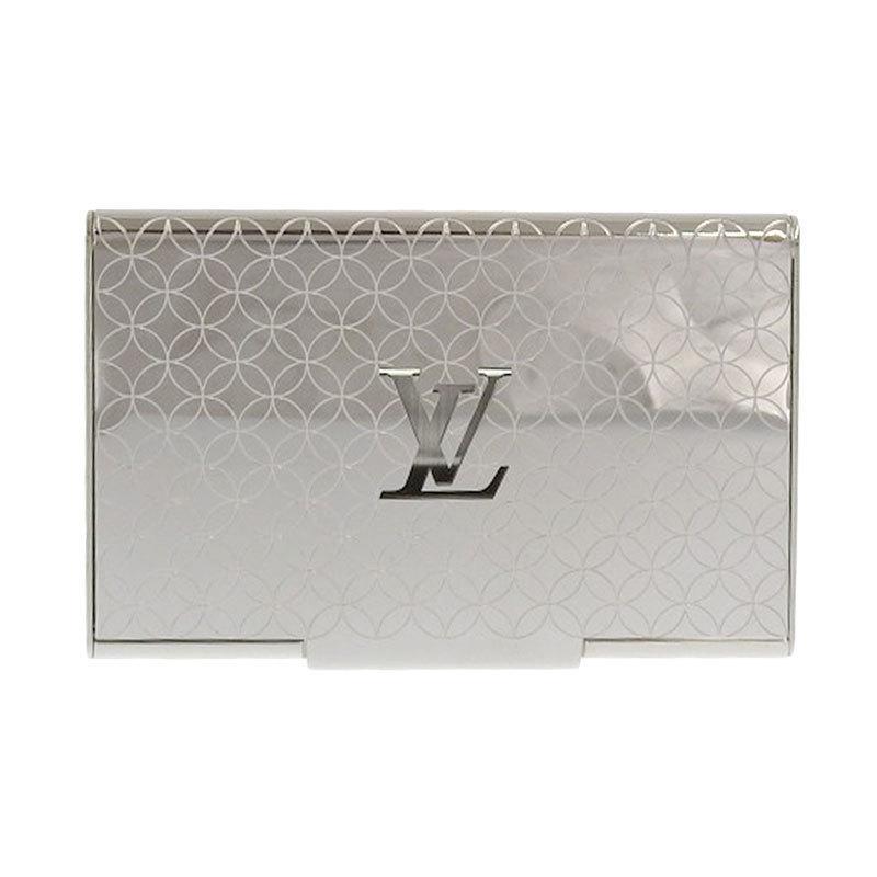 Authentic Louis Vuitton Elysees Business Card Holder: This item qualifies for FREE DOMESTIC SHIPPING to customers in the USA Brand: Louis Vuitton Type: Business card case Gender: Men Accessories: Box, Dust bag Condition: Used (very good) Color: Silver Ma