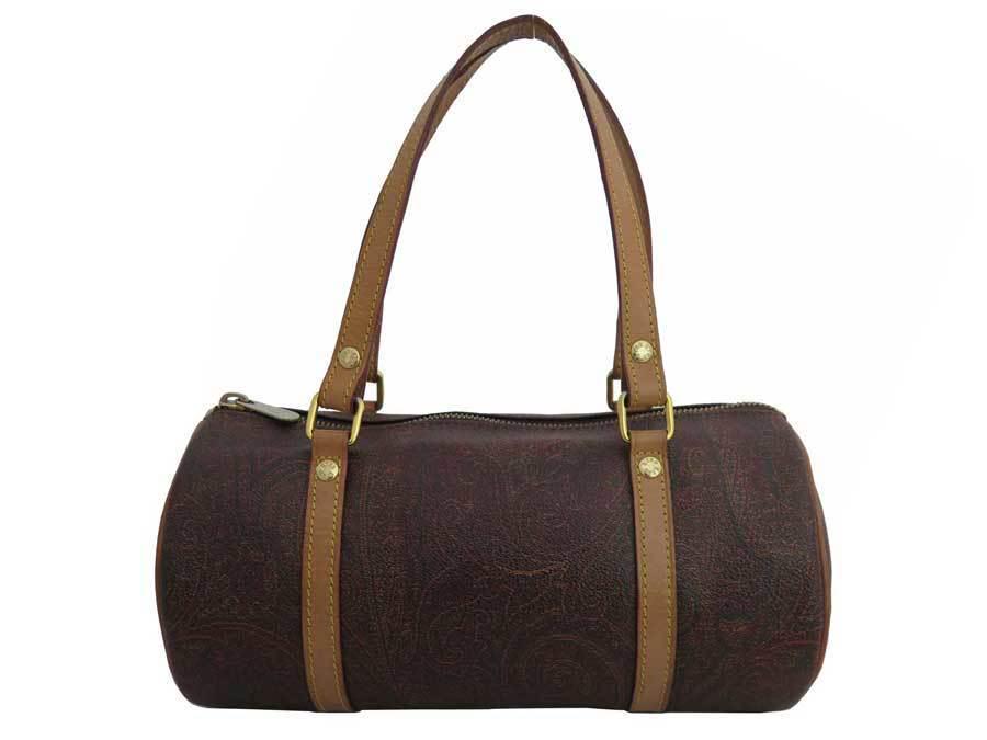 Authentic Etro Bag Paisley Multicolor Gold Hardware PVC: This item qualifies for FREE DOMESTIC SHIPPING to customers in the USA Brand: Etro Type: Handbag Gender: Women Condition: Used (good) Color: Multi-color Material: PVC ,Leather Damage Ranking: Overall